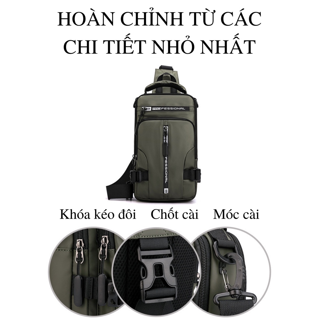 Túi đeo chéo nam đa năng chống nước bền bỉ,túi chéo nam thời trang phong cách hàn quốc | BigBuy360 - bigbuy360.vn
