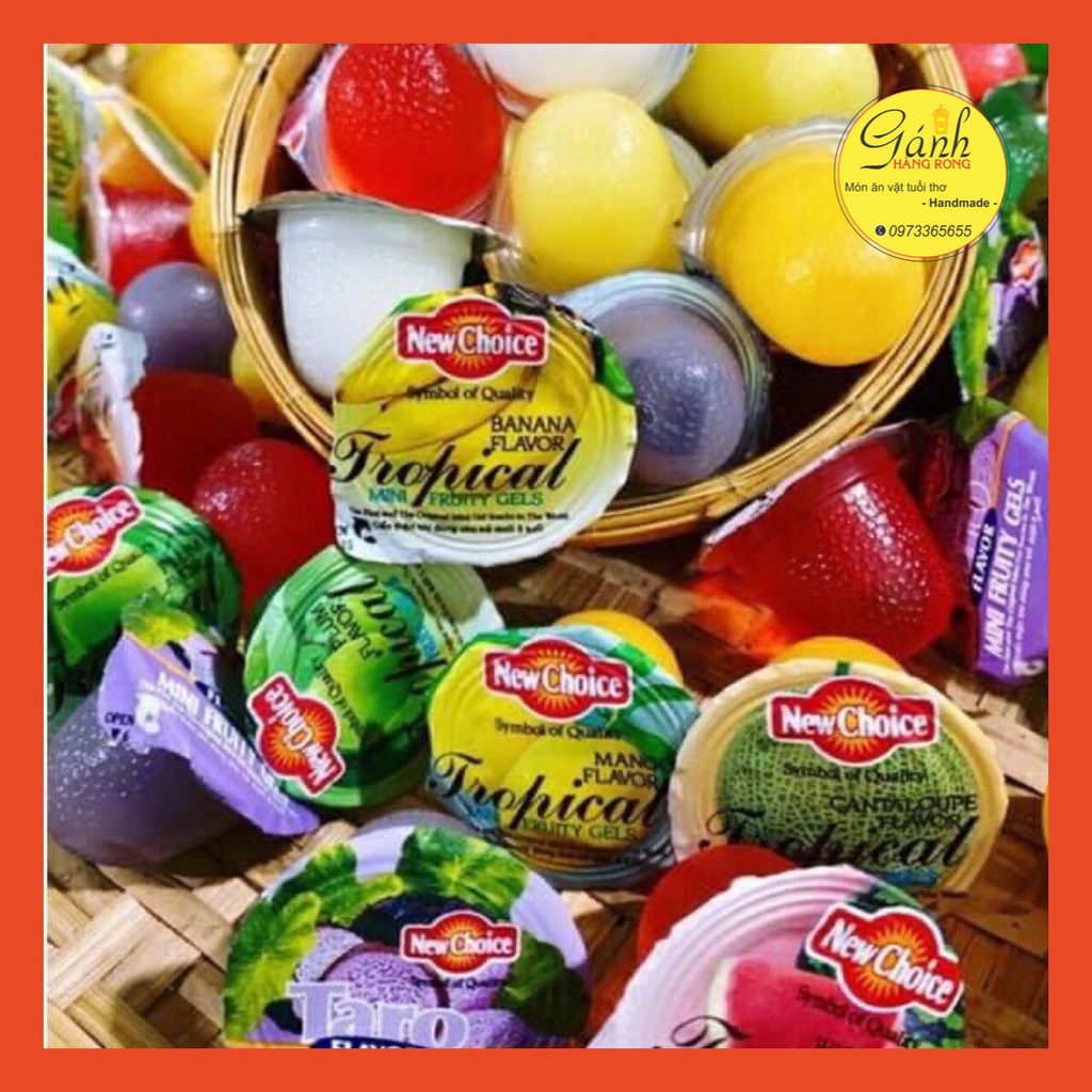 Thạch Rau Câu New Choice Hương Trái Cây Nhiệt Đới 1kg