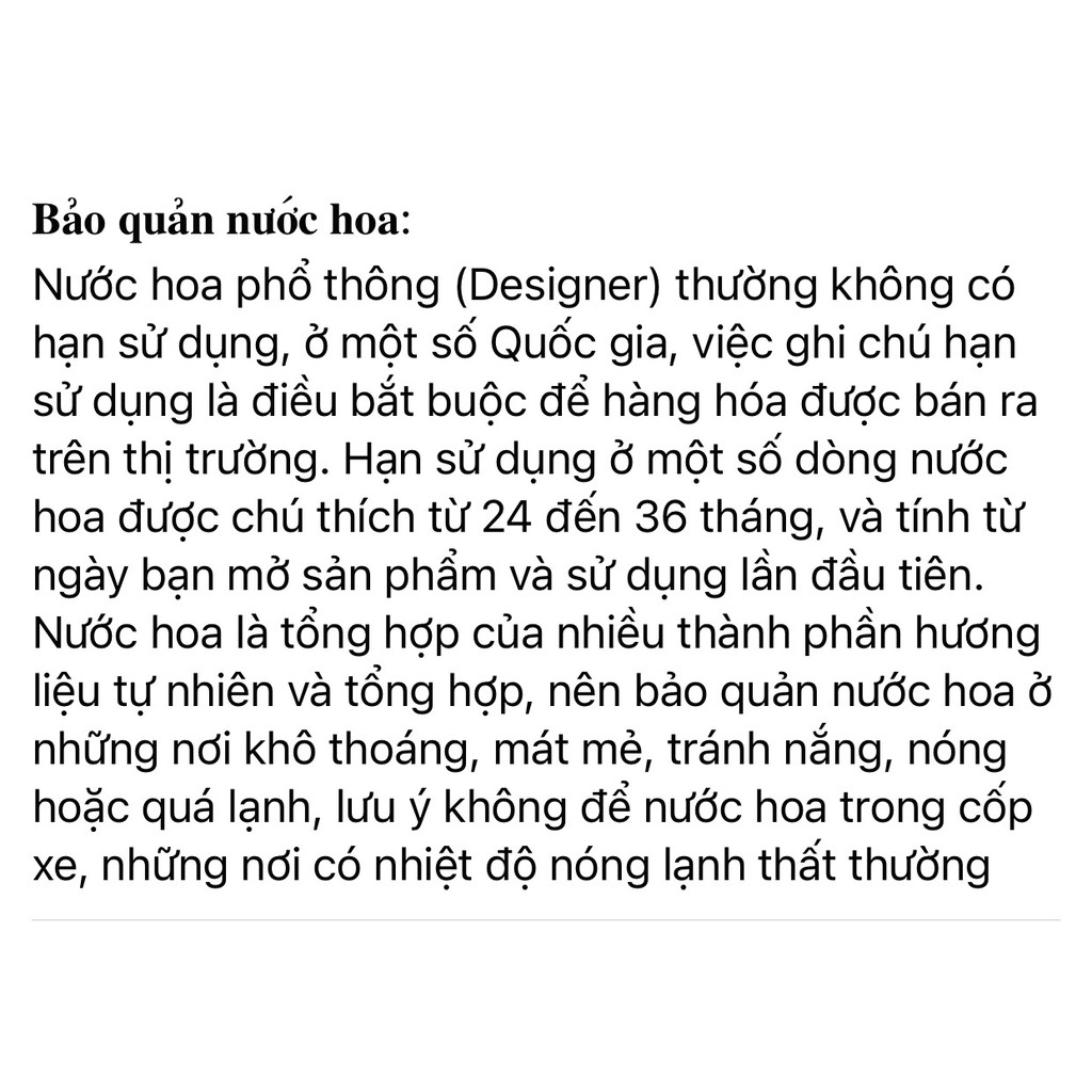 [CH001] Chiết 10ml - nước hoa CH.LOE L.OVE S.TORY EDP | Thế Giới Skin Care