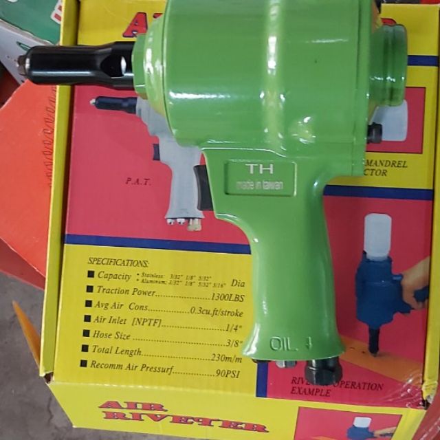 Súng rút đinh tán bằng hơi TH xanh