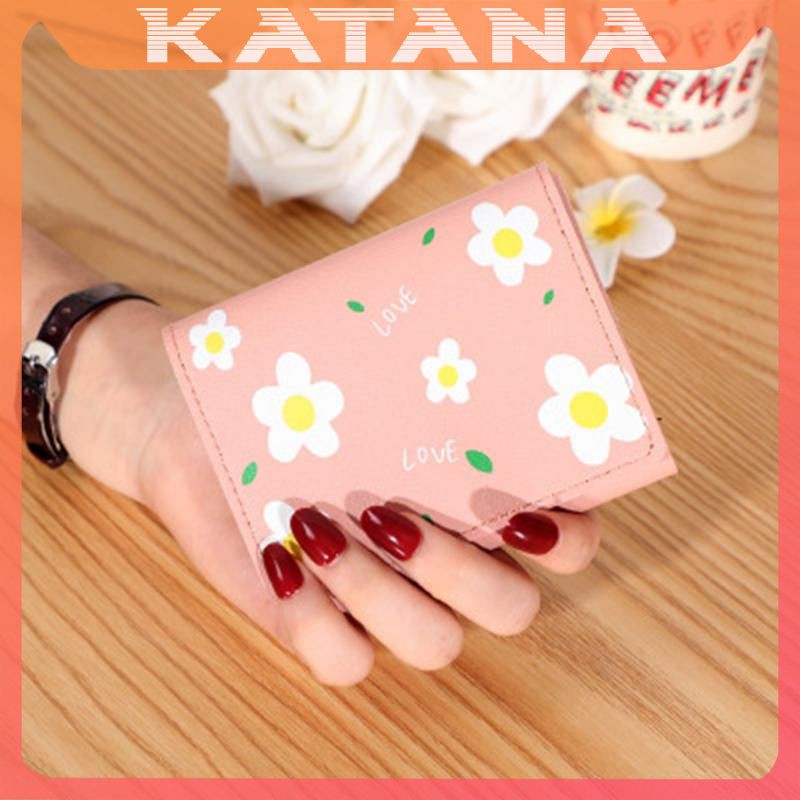 Ví nữ ngắn đẹp cầm tay mini nhỏ gọn bỏ túi nhiều ngăn dễ thương NG32