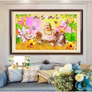 Tranh đính đá Phát Tài Phát Lộc 100x65cm VS180