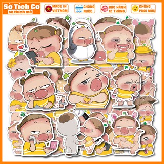 [Bộ 50 Sticker] Quỳnh Aka dán điện thoại, laptop, mũ bảo hiểm, guitar, vali MSP: ST11