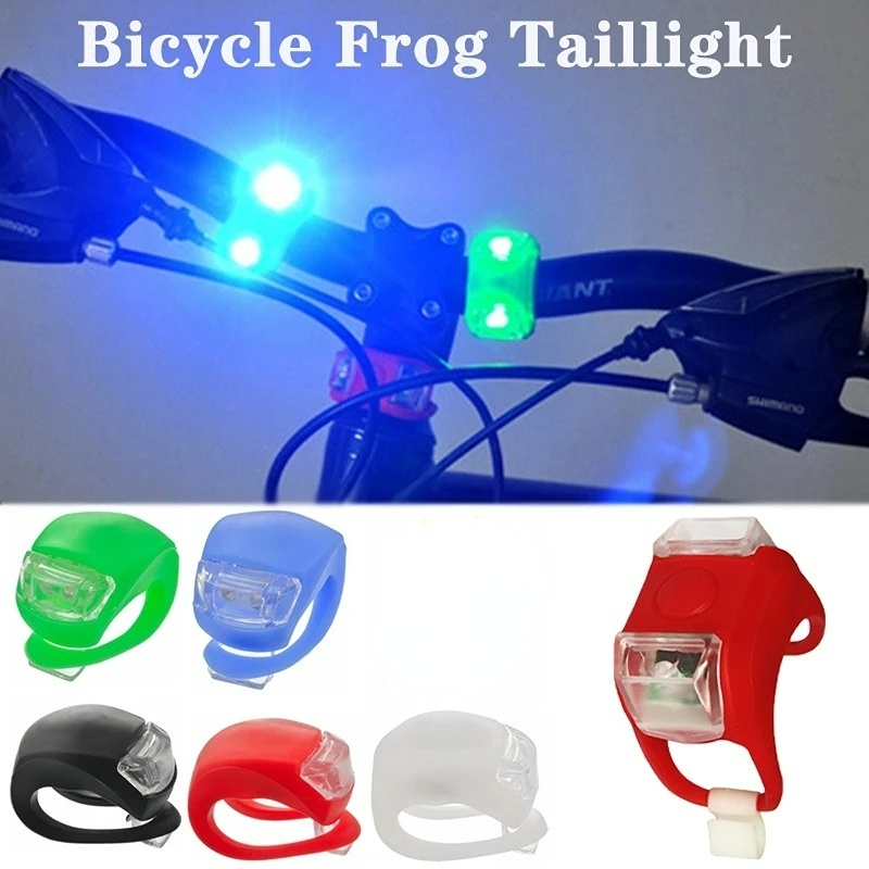 Đèn LED Silicone Cảnh Báo An Toàn Gắn Phía Trước/Sau Xe Đạp Chống Nước