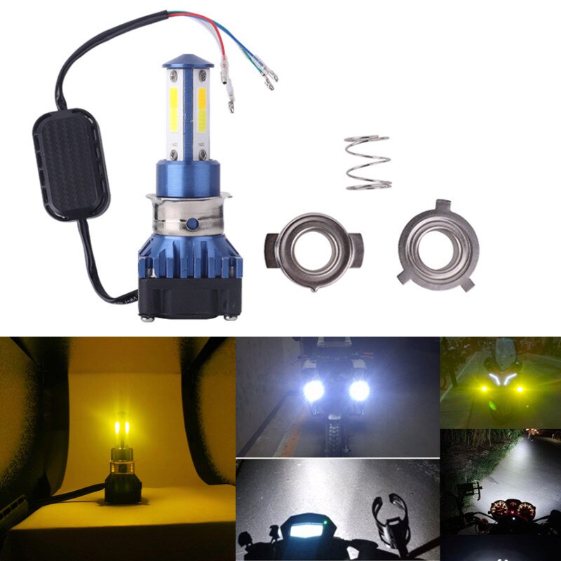 1 Đèn Pha Xe Máy 3000k 6500k DC12V-24V COB M3 Chất Lượng Cao