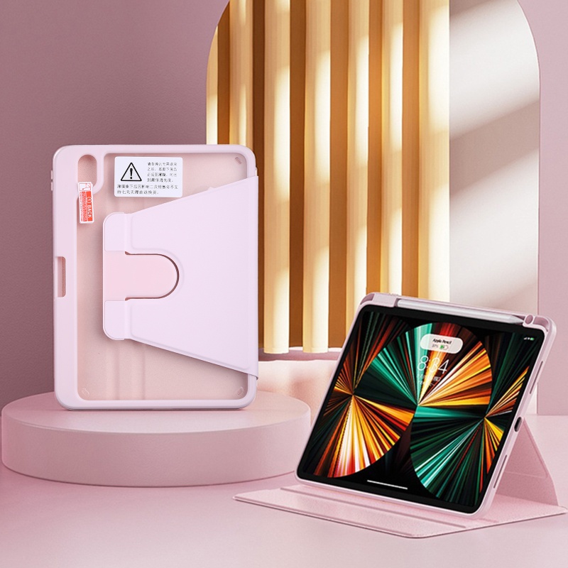 Bao Da Máy Tính Bảng TPU Có Ngăn Đựng Bút Tự Động Bật / Tắt Bảo Vệ Toàn Diện 360 Độ Cho Mini 6° Xoay Tròn Chuyên Dụng Chất Lượng