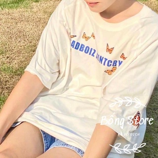 [Rẻ Vô Địch] Áo cotton tay lỡ Unisex mặc đôi ,nhóm , lớp------ Áo ADBOIZ In TAY
