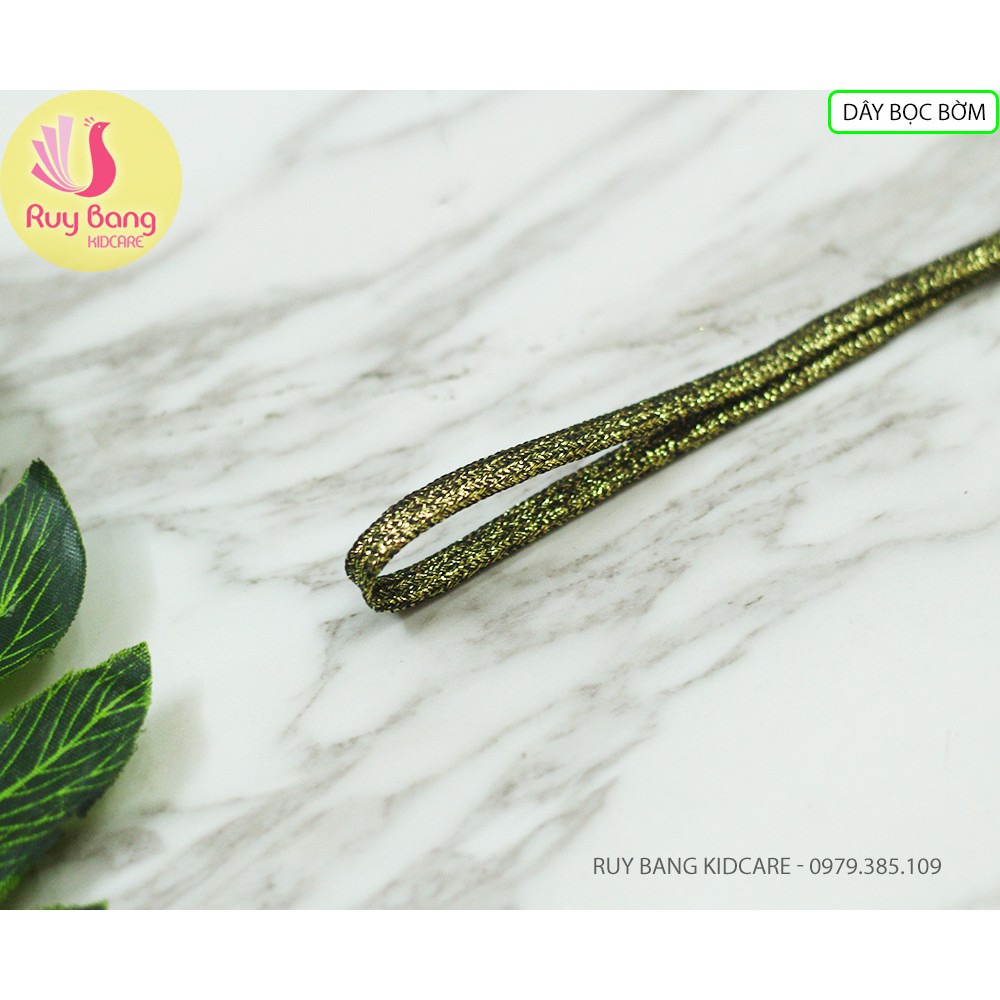 Ruy băng nhũ luồn bờm 6mm