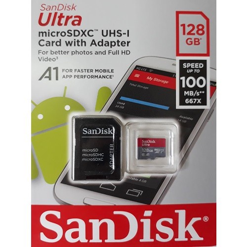 Thẻ nhớ MicroSDHC 128GB 64GB 32GB SanDisk Ultra Class 10 667x 100MB/s