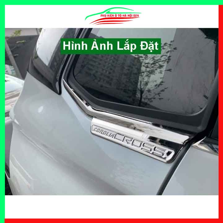 Bộ nẹp viền chân kính cong kính Corolla Cross 2020-2023 Inox sáng bóng chuẩn form xe