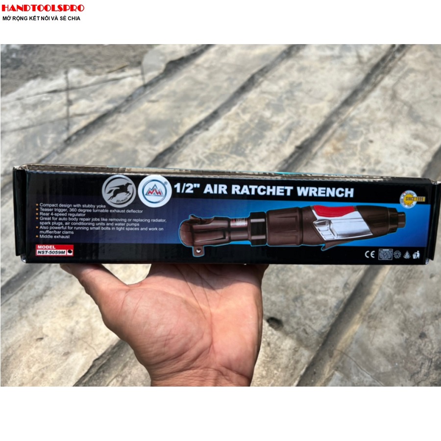 1/2” Súng vặn bulong ngang 85N.m Hymair NST-5059M