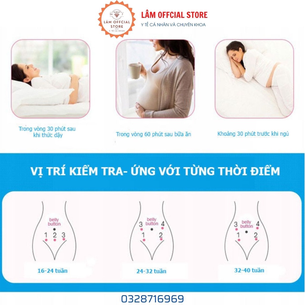 Máy đo tim thai, máy nghe tim thai tại nhà JUMPER JPD-100E bảo hành 24 tháng