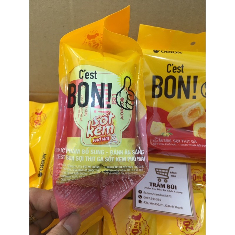 BÁNH ĂN SÁNG SỢI THỊT GÀ C’EST BON SỐT KEM PHÔMAI