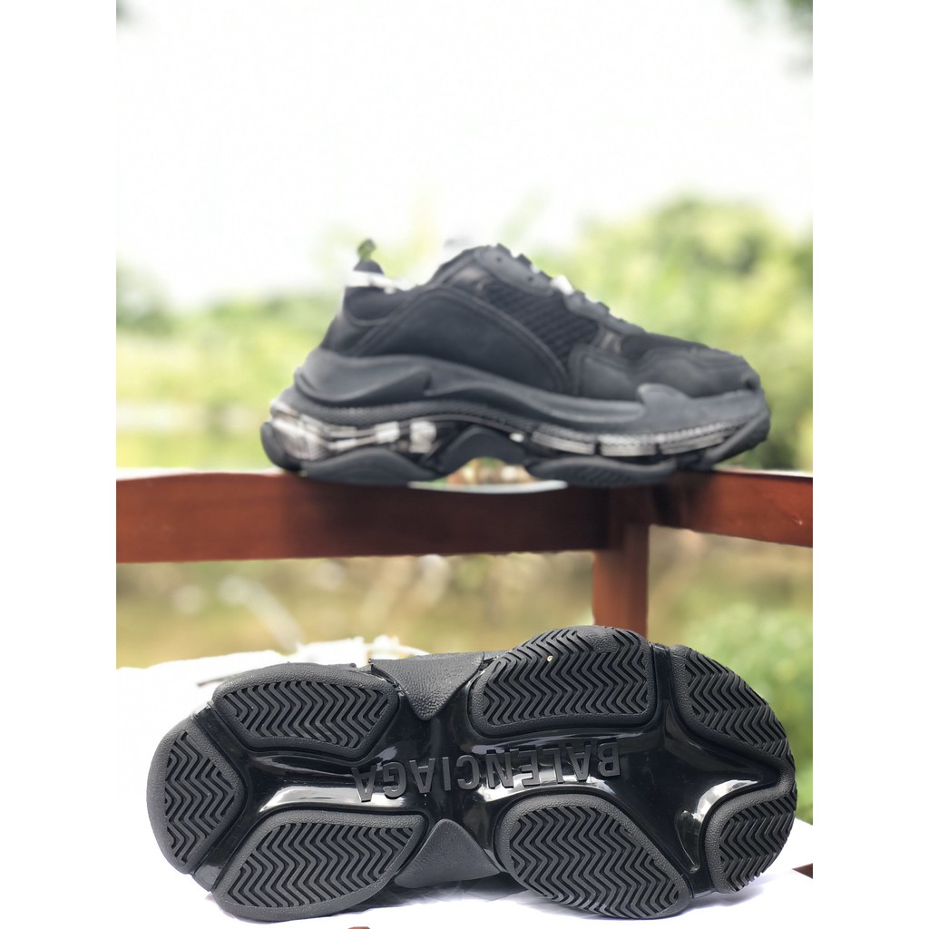 Giày Balen trips đế khí siêu cấp full đen