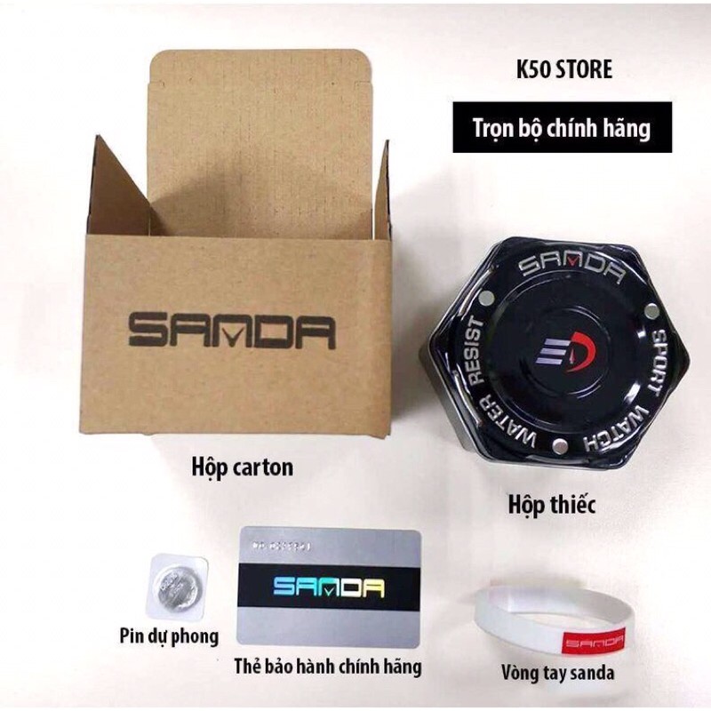 Đồng hồ Nam Nữ Sanda 293 full box chính hãng