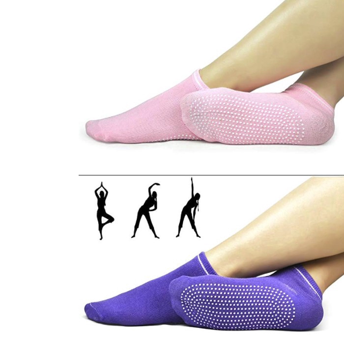 Set 4 đôi vớ tập yoga pilates chống trượt