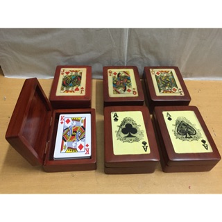 Hộp gỗ đựng quân bài tây ( bộ tú lơ khơ)