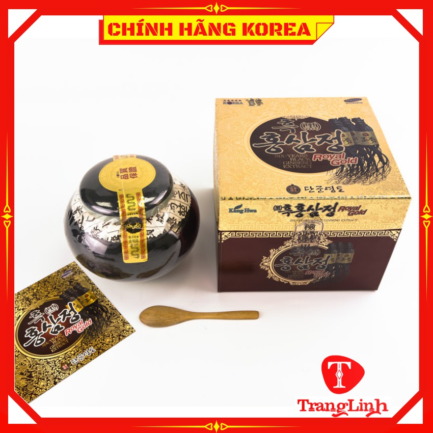 Cao hắc sâm Kanghwa chính hãng, hũ 1kg - Cao sâm hàn quốc Korea Black Ginseng Extract - tranglinhkorea