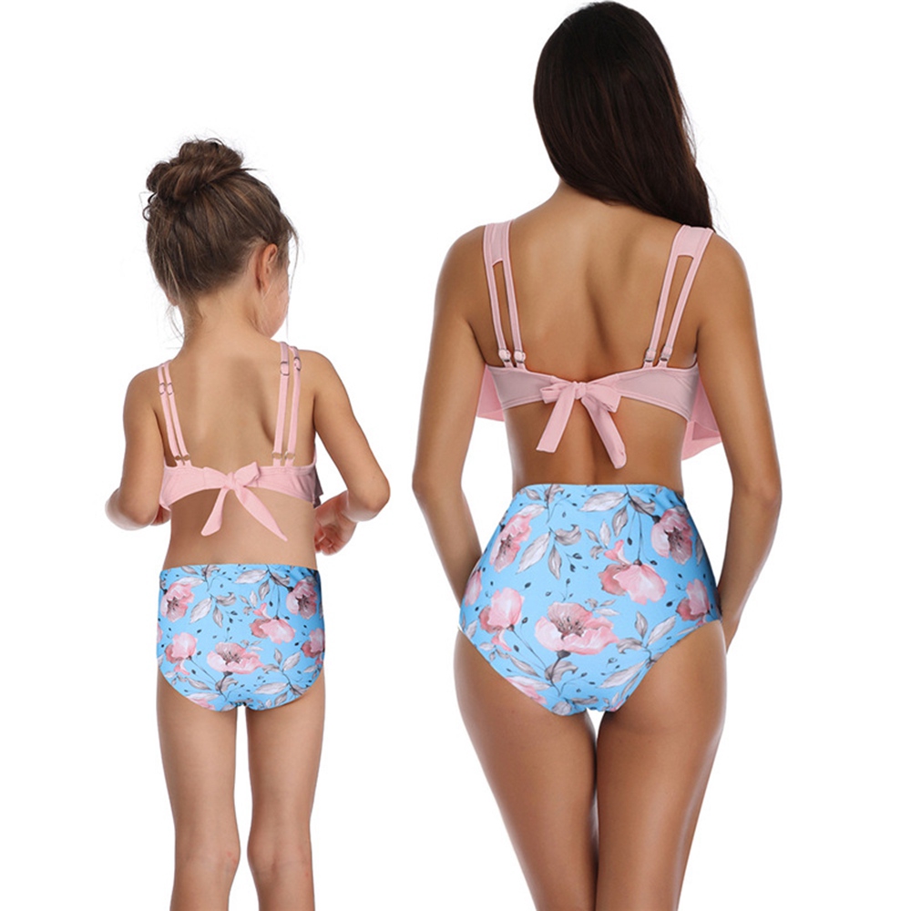 Bộ Bikini 2 Mảnh Họa Tiết Hoa Quyến Rũ Cho Nữ