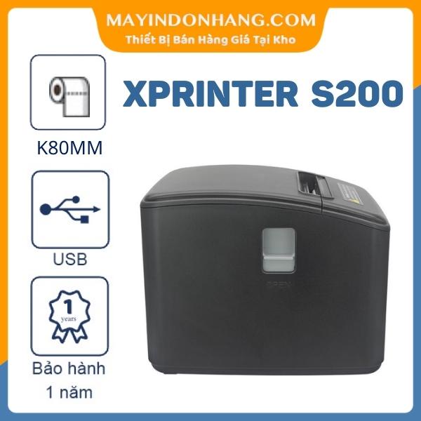 Máy in bill Xprinter XP - S200ii USB in hoá đơn từ máy tính giá siêu rẻ hiện nay