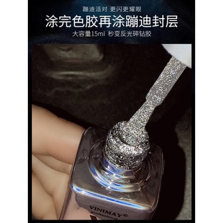 sơn gel top nhũ flash vinimay sơn móng