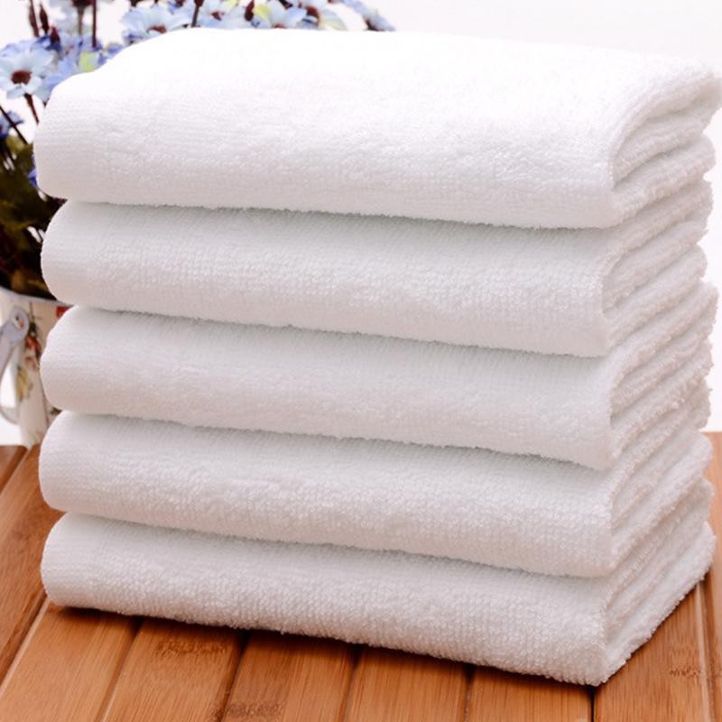 Combo 10 khăn tắm xuất nhật kt 65x130cm 250gram dệt 100% cotton màu trắng