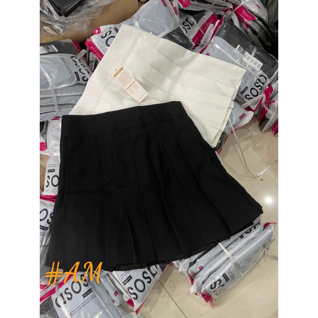 Chân váy xếp li bigsize có quần trong ( hàng bán shop 55-90kg) MS1995