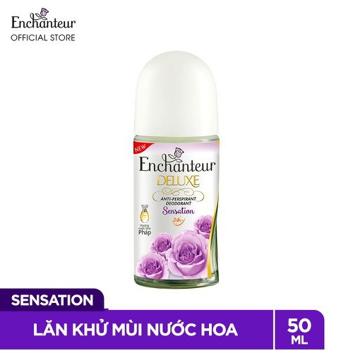 Lăn nách hương nước hoa Enchanteur Deluxe Sensation 50ml - chai tím