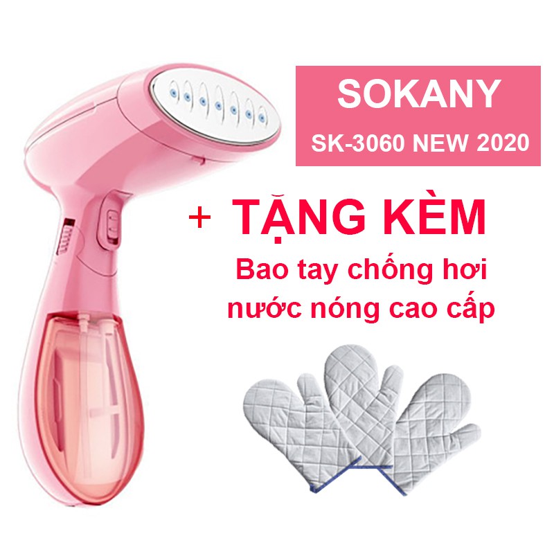 [ Sale Sập Sàn ] Bàn Là Hơi Nước Cầm Tay Sokany Mẫu Mới 2020