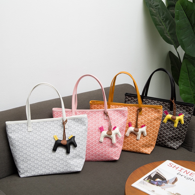 Túi tote Edmond QSN tặng kèm ngựa siêu xinh, túi đi chợ QSN