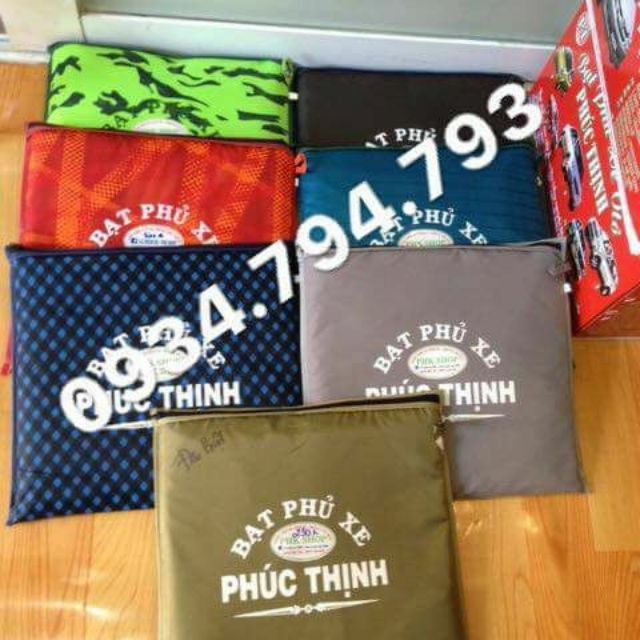 Bạt che mô tô size 2m4 vải dù ko quéo pô xe phk shop