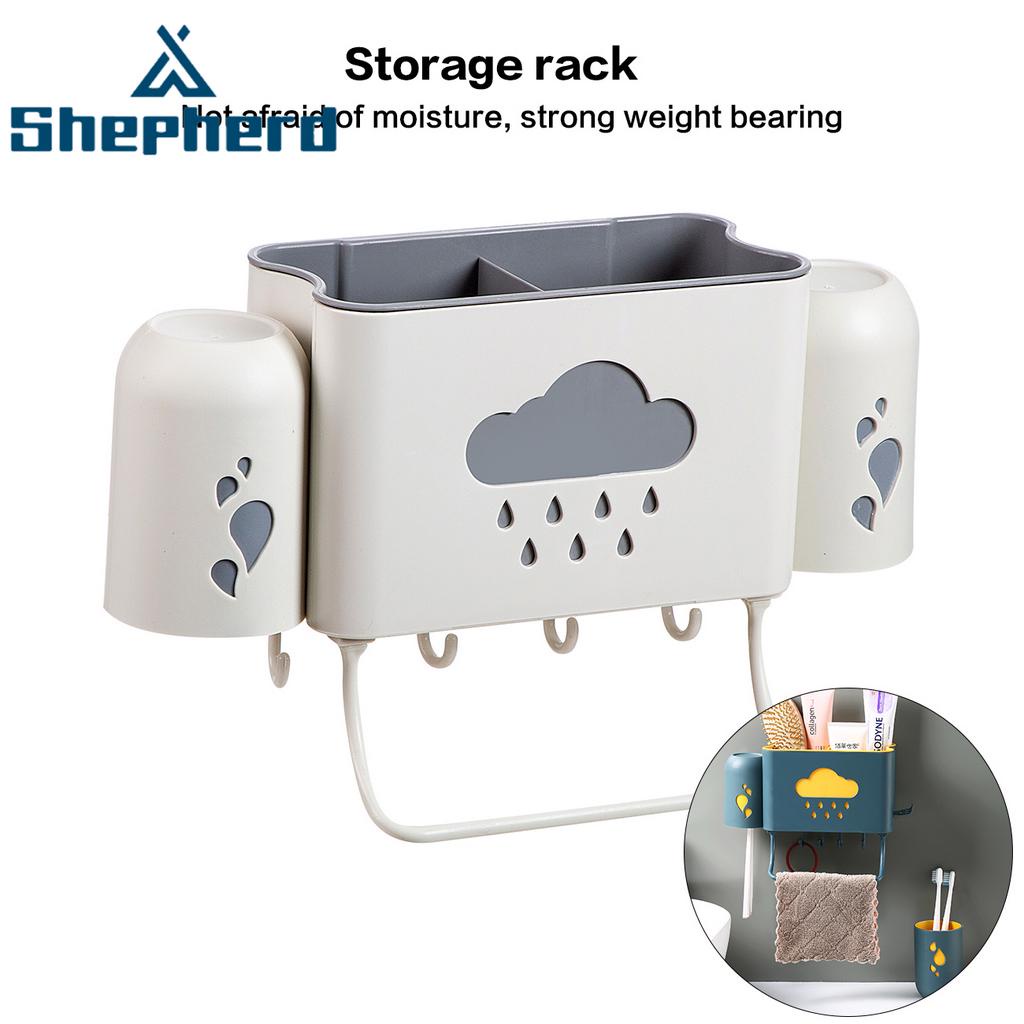 Giá Treo Bàn Chải Đánh Răng Shepherd Gắn Tường Chống Nước Đa Năng Không Cần Đục Lỗ Tiện Dụng Cho Nhà Tắm