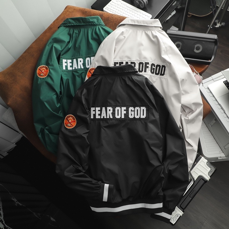 Áo Khoát dù Fear Of God / Xám/Đen/Xanh/ thời trang nam hàn quốc unisex
