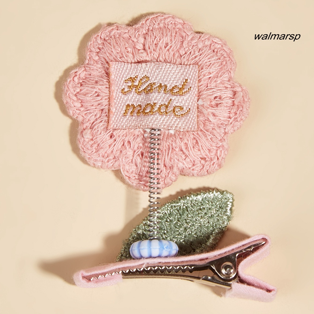 Kẹp Tóc Đan Len Hình Hoa / Mèo Hoạt Hình Dễ Thương Cho Thú Cưng