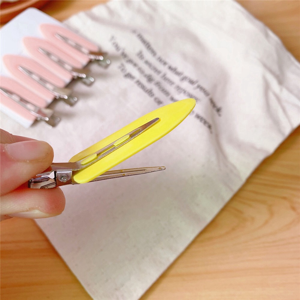 [Hàng mới về] Set 4 kẹp cố định tóc mái tạo kiểu phong cách Hàn Quốc thời trang tùy chọn màu sắc dành cho nữ