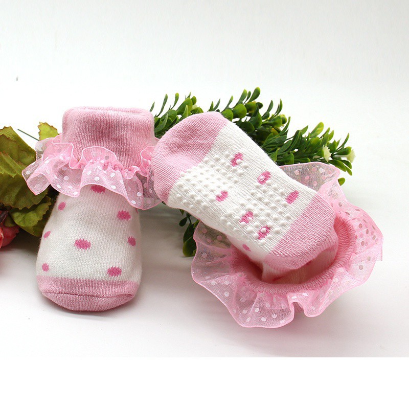 Vớ Lưới Tutu Thêu Hoa Cho Bé Gái