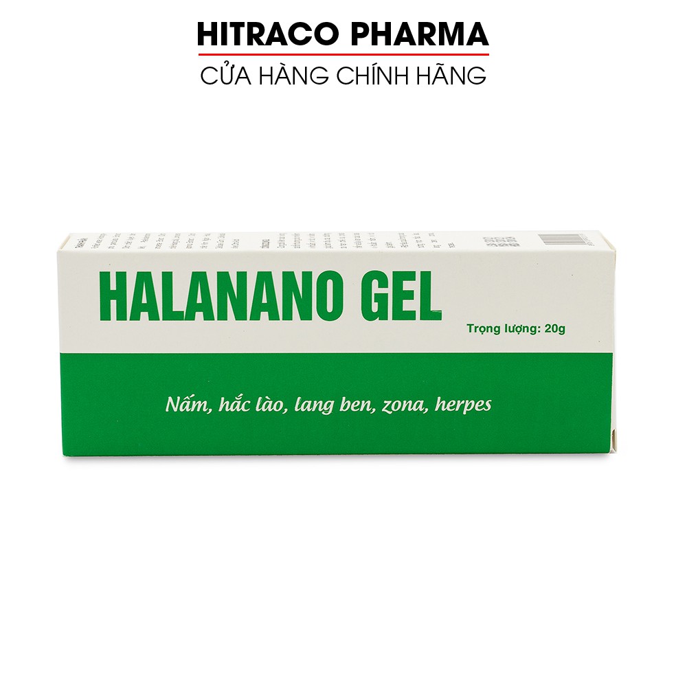 Kem bôi nấm, hắc lào, lăng ben, zona, herpes Halanano Gel - Tuýp 20g [Halanano Gel]