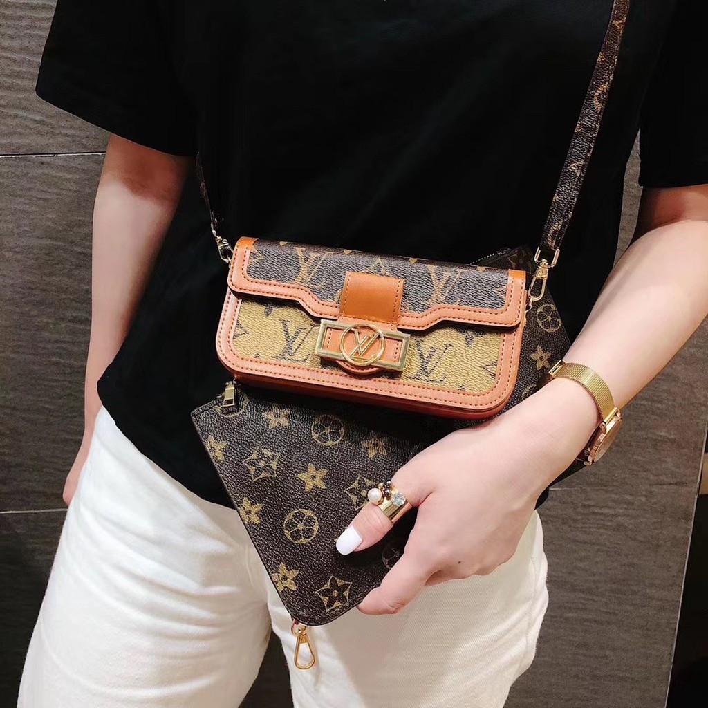 Túi đựng điện thoại cao cấp họa tiết LV sang trọng