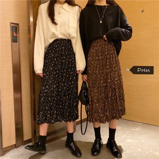 Chân váy MIDI họa tiết hoa [ORDER]