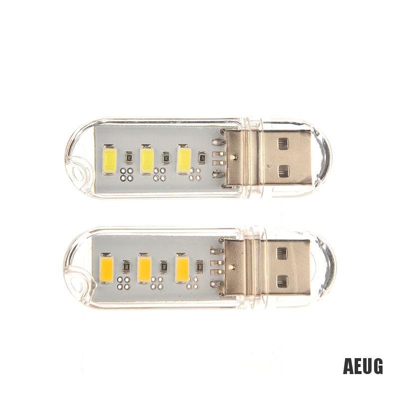 Móc khóa USB hình đèn LED 3 bóng tiện dụng