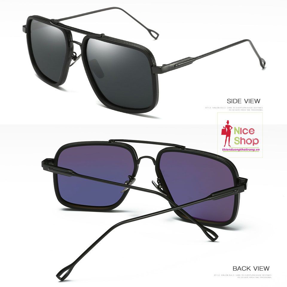 Mắt kính nam Perfe phân cực gọng vuông độc đáo | BigBuy360 - bigbuy360.vn