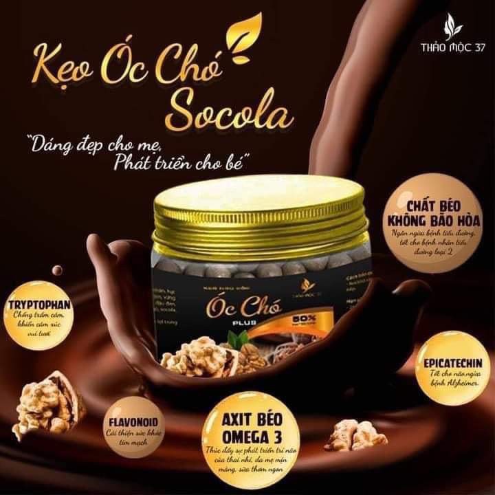 Kẹo Ngủ Cốc ÓC CHÓ PLUS Thảo Mọc 37-chính hãng