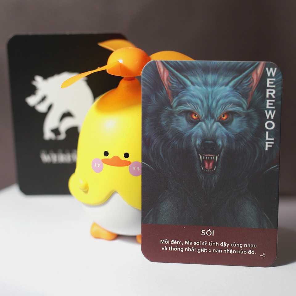 Bài MA SÓI việt hóa 64 lá CHẤT GIẤY DÀY- siêu tiện lợi