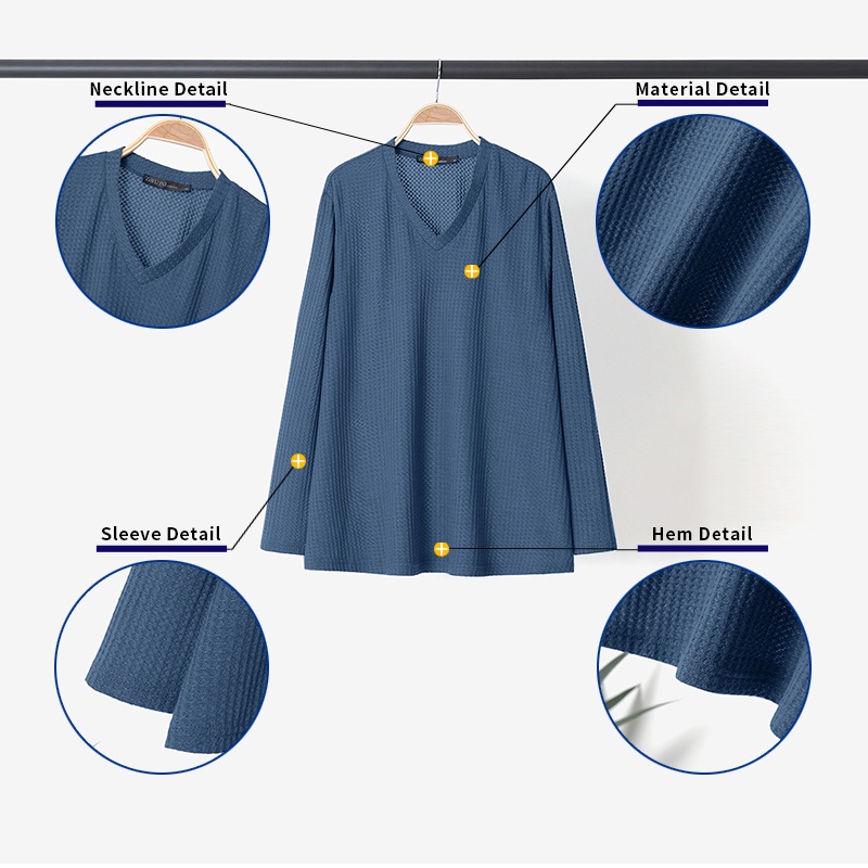 Áo kiểu ZANZEA dáng rộng cổ V dài tay thời trang vintage Châu Âu nữ tính