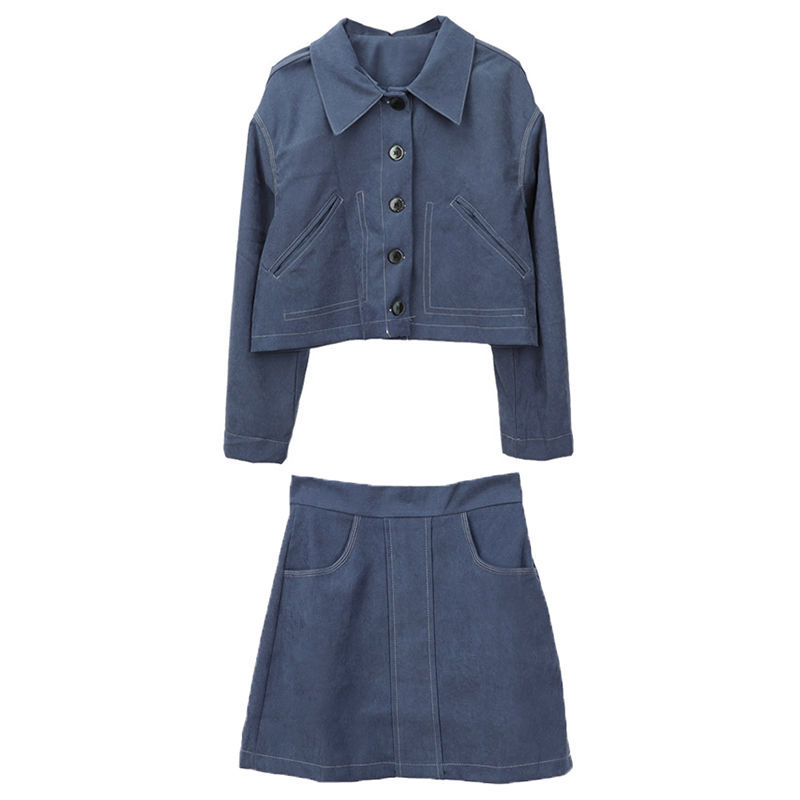 Set Áo Blazer Và Chân Váy Chữ A Phong Cách Hàn Quốc Dành Cho Nữ