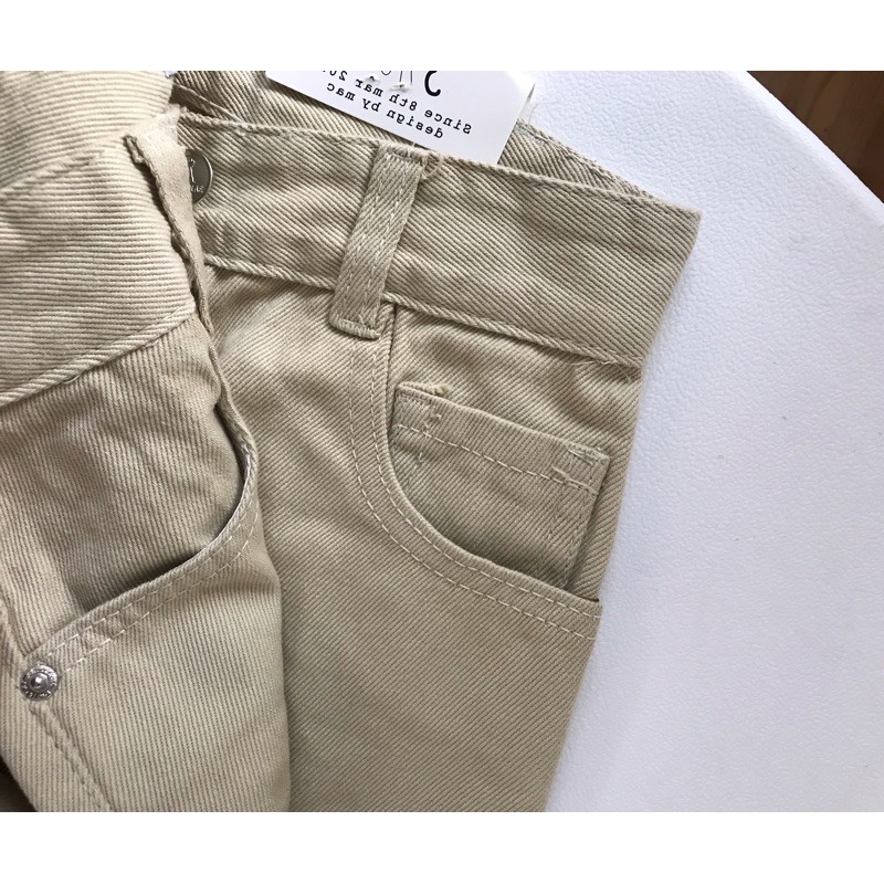 Quần baggy kaki form chuẩn size 3 màu be trắng đen (dài 90cm) | BigBuy360 - bigbuy360.vn