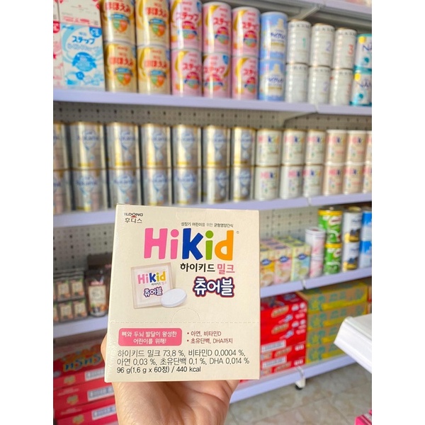 sữa viên nhai hikid