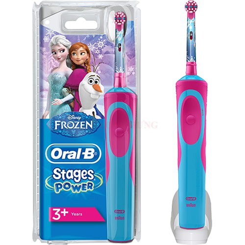 Bàn chải điện trẻ em Oral-B Stages Power 3+ - Hàng nhập khẩu