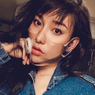 ❌❌Khẩu trang nhựa trong suốt, đen