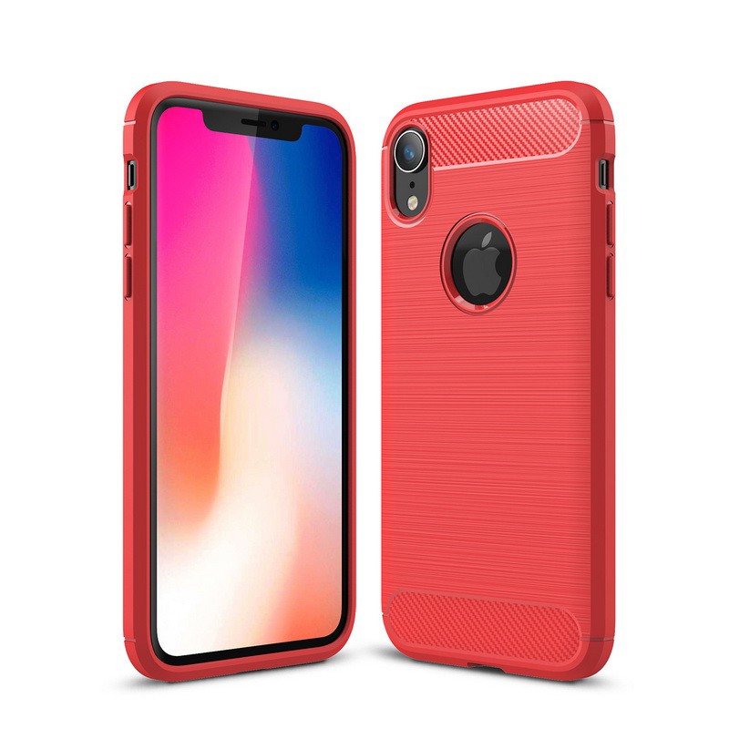 Ốp điện thoại bằng sợi carbon silicone thích hợp cho IPHONE 6 6S 7 8 PLUS X XR XS MAX 11 PRO MAX